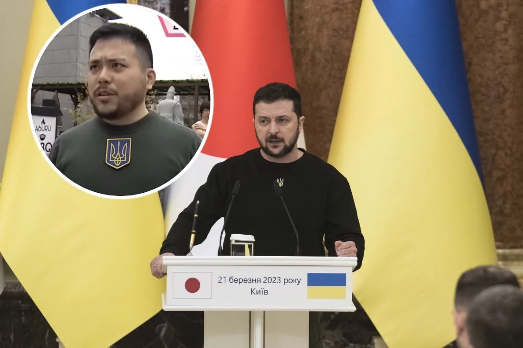 Japonia: Student wyraził solidarność z Ukrainą Japonia: Student wyraził solidarność z Ukrainą