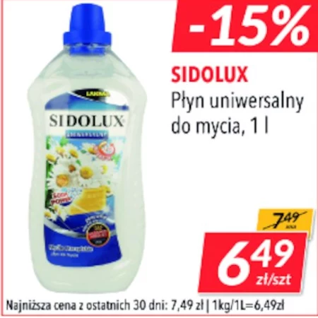 Sidolux Uniwersalny Płyn do mycia mydło marsylskie 1 l