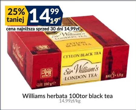 Herbata Sir William's Tea