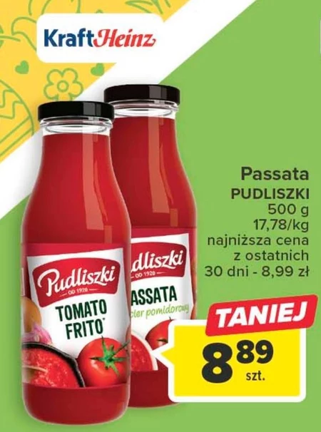 Pudliszki Passata przecier pomidorowy 500 g