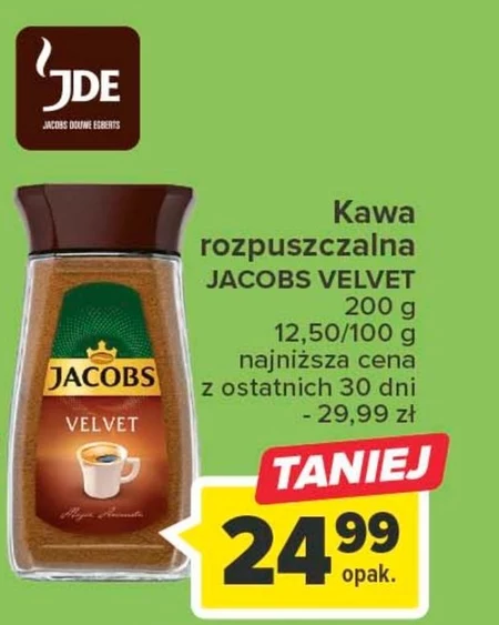 Jacobs Velvet Crema Kawa rozpuszczalna 100 g