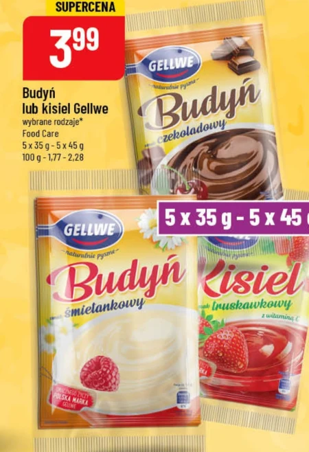 Gellwe Budyń smak śmietankowy 40 g