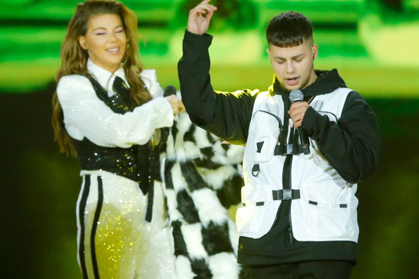 Allan Krupa i Edyta Górniak razem na scenie Allan Krupa i Edyta Górniak razem na scenie