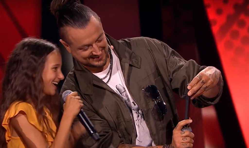 Baron zaskoczył uczestniczkę "The Voice Kids"