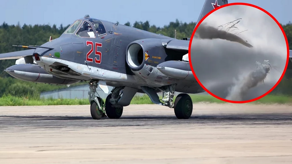 Dwa ukraińskie Su-25 atakują rosyjskie pozycje w Ukrainie