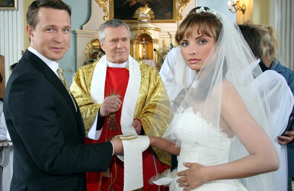 Wojciech Błach, Włodzimierz Matuszak i Małgorzata Teodorska w "Plebanii" Wojciech Błach, Włodzimierz Matuszak i Małgorzata Teodorska w "Plebanii"