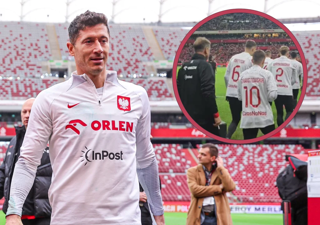 Robert Lewandowski przed meczem Polska - Albania Robert Lewandowski przed meczem Polska - Albania