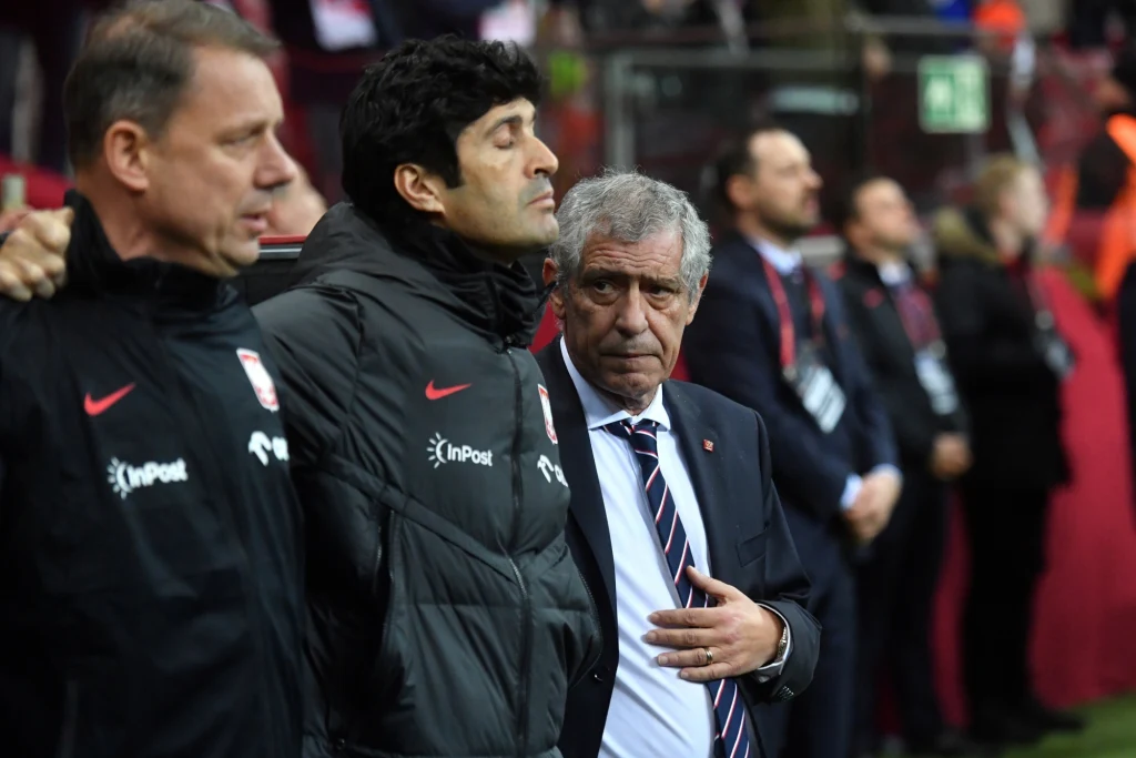 Fernando Santos podczas meczu Polska-Albania Fernando Santos podczas meczu Polska-Albania