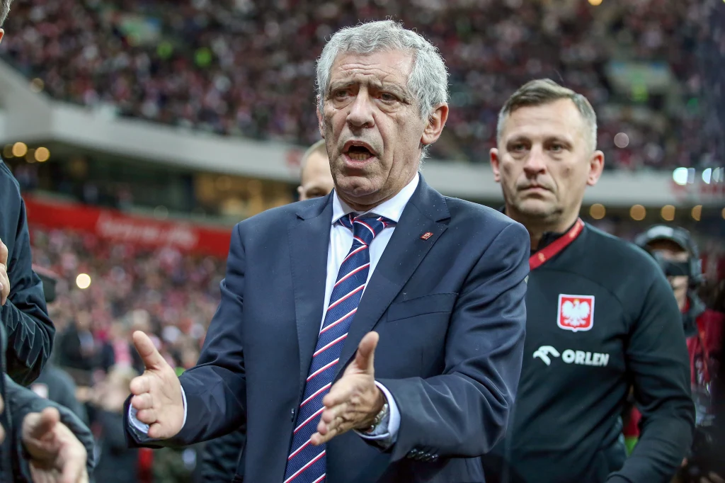 Fernando Santos na meczu Polska - Albania Fernando Santos na meczu Polska - Albania