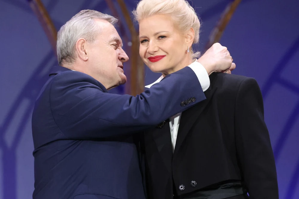 Piotr Gliński i Małgorzata Kożuchowska Piotr Gliński i Małgorzata Kożuchowska