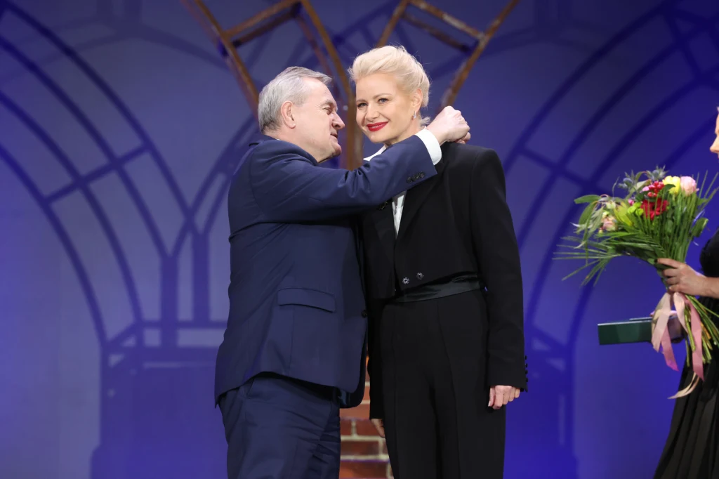 Minister Gliński i Małgorzata Kożuchowska Minister Gliński i Małgorzata Kożuchowska