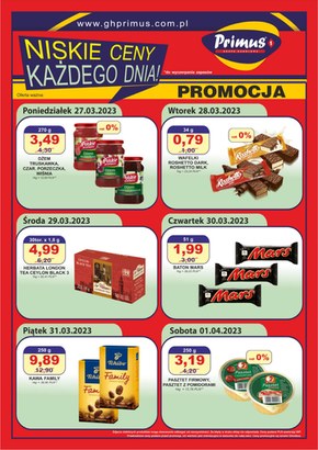 Primus - niskie ceny każdego dnia!