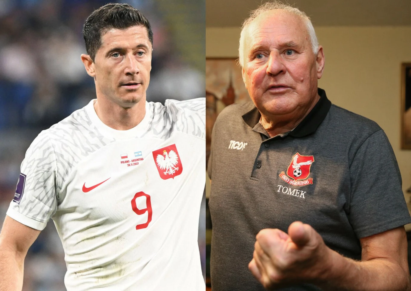 Robert Lewandowski i Jan Tomaszewski Robert Lewandowski i Jan Tomaszewski