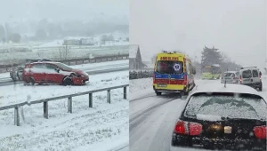 Małopolskie drogi zostały sparaliżowane przez atak zimy