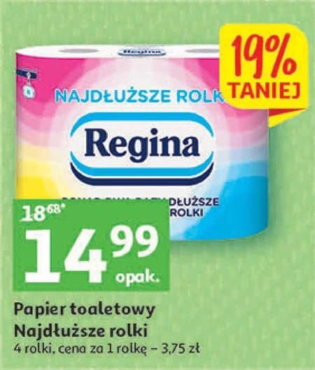 Regina Najdłuższe Rolki Papier toaletowy 4 rolki