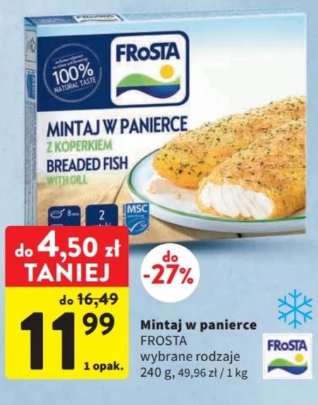 FRoSTA Mintaj w panierce z koperkiem 240 g (2 sztuki)