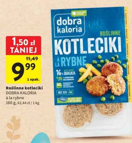 dobra kaloria Roślinne kotleciki à la rybne 160 g