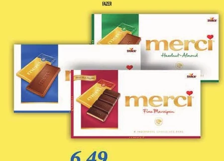 merci Czekolada 100 g (4 sztuki)
