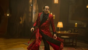 Nicolas Cage w scenie z filmu "Renfield"