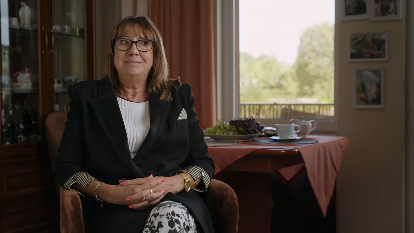 Iwona Lewandowska, kadr z filmu "Lewandowski - Nieznany"