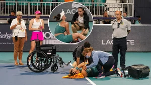 Znana tenisistka zjechała z kortu na wózku. "Najgorszy ból w życiu"