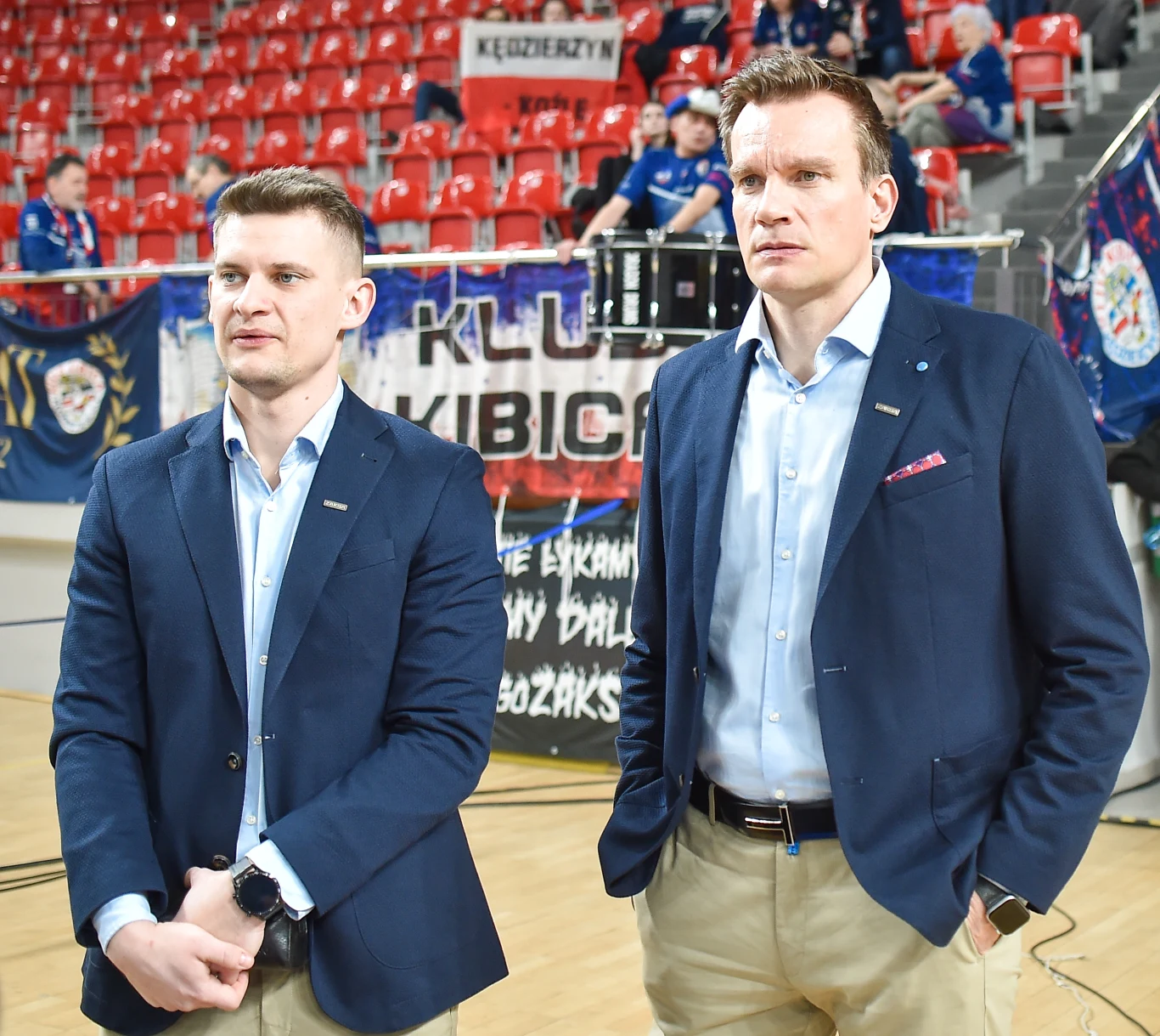 Z prawej Tuomas Sammelvuo, trener ZAKS-y