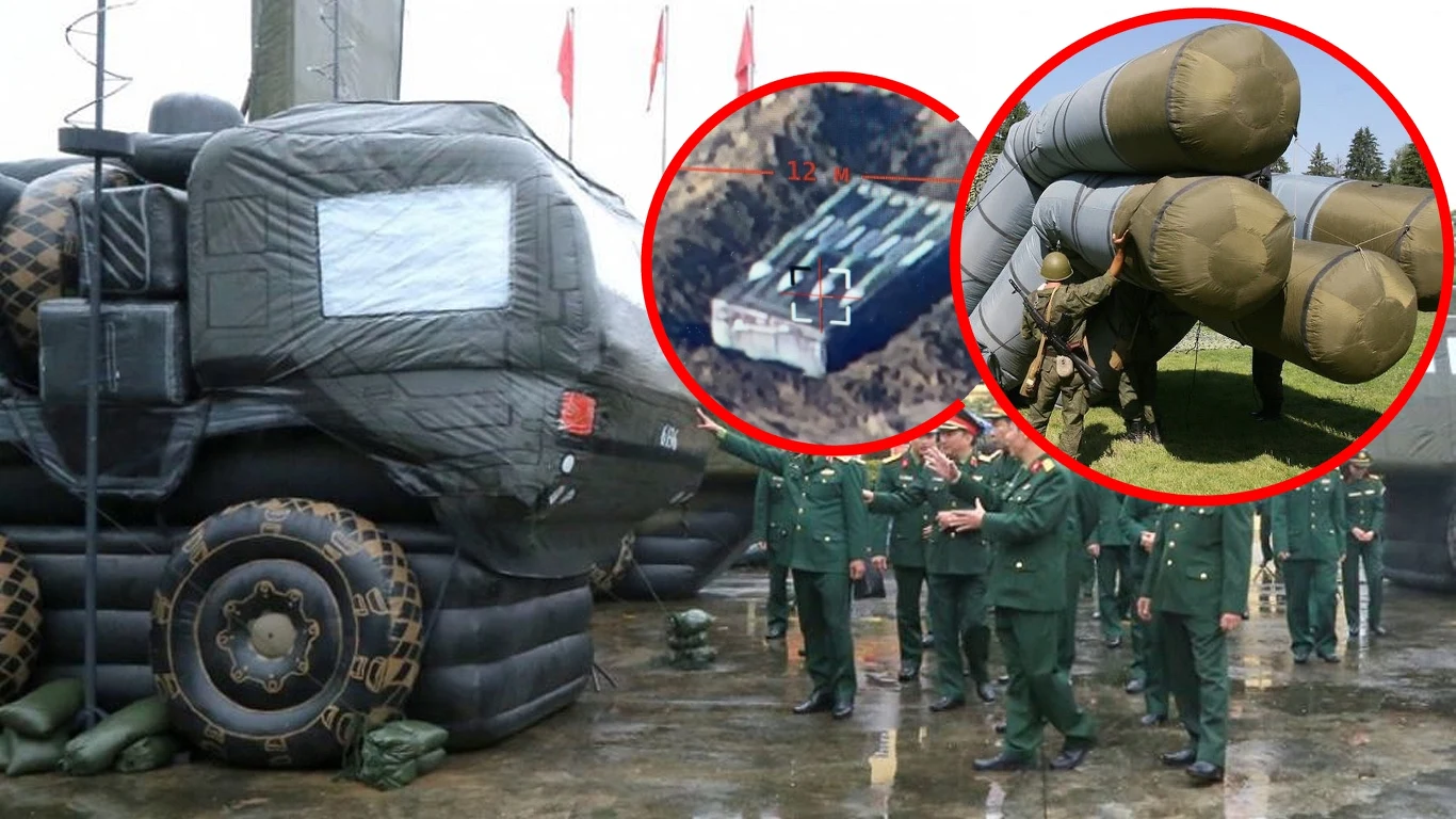 Rosjanie mają niezwykle realistyczne atrapy systemu Buk i S-300 Rosjanie mają niezwykle realistyczne atrapy systemu Buk i S-300