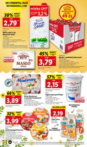 Wielkanocne okazje w sklepach Lidl od czwartku
