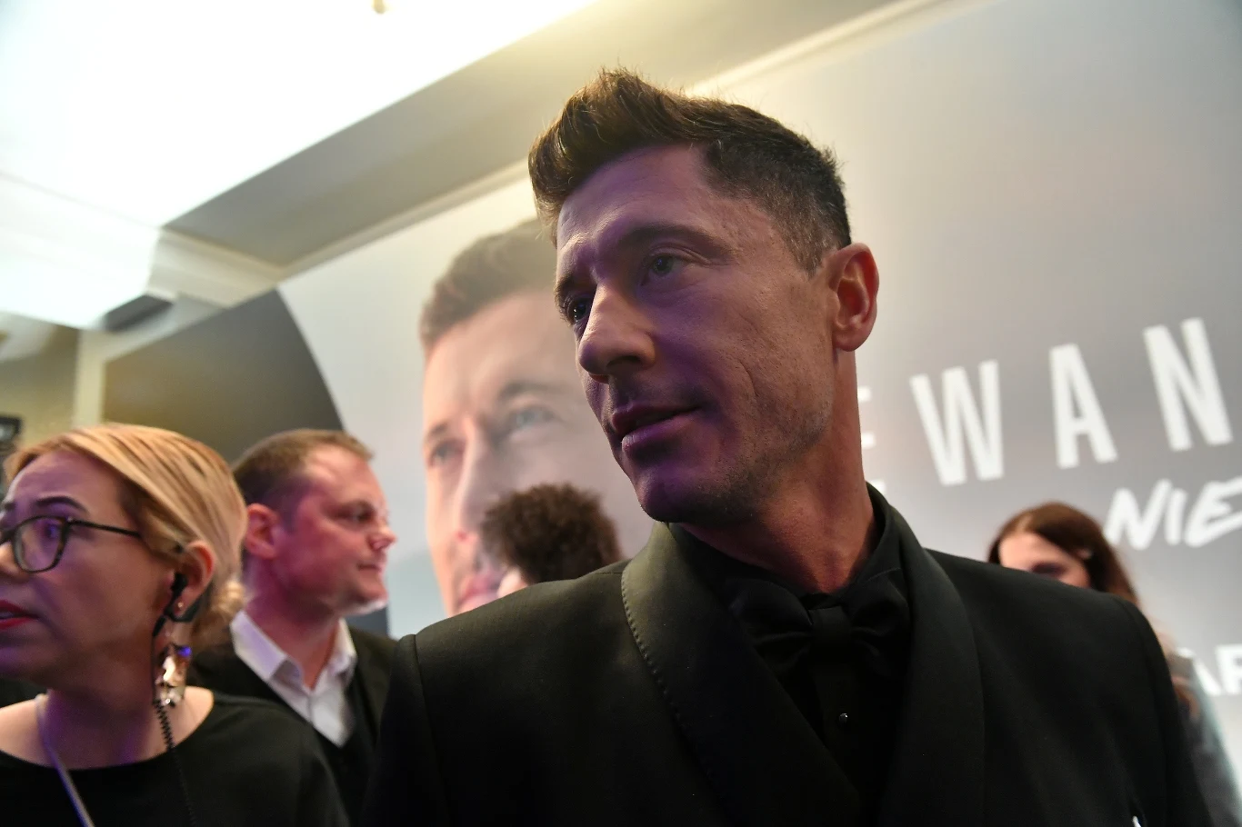 Robert Lewandowski na premierze filmu Robert Lewandowski na premierze filmu
