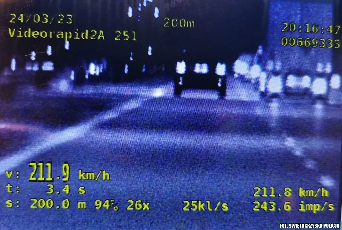 Rozpędził swojego Range Rovera do prędkości 211 km/h. Rozpędził swojego Range Rovera do prędkości 211 km/h.