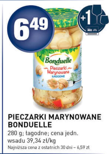 Bonduelle Pieczarki marynowane łagodne z koperkiem 280 g