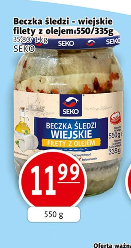 Seko Filety śledziowe po kaszubsku 500 g