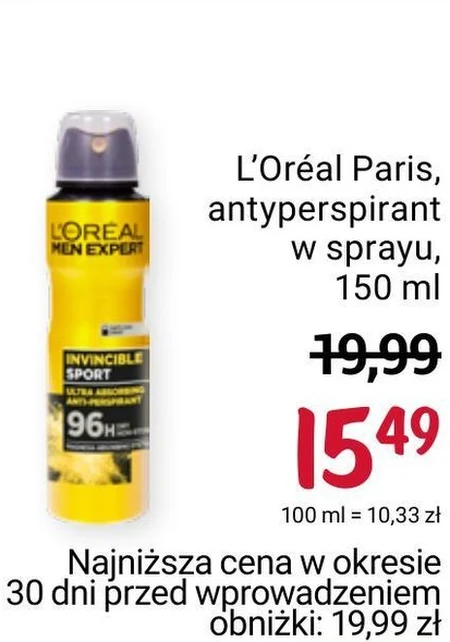 L'Oreal Paris Men Expert Carbon Protect Antyperspirant 150 ml