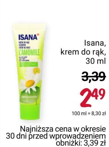 Krem do rąk Isana