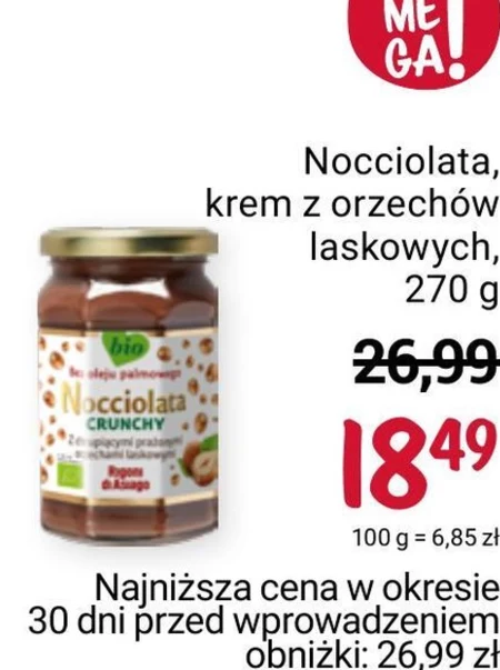 Krem orzechowy Nocciolata