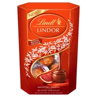 Lindt Lindor Praliny z czekolady mlecznej z nadzieniem z czerwonej pomarańczy 200 g