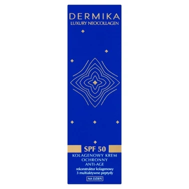 Dermika Luxury Neocollagen Kolagenowy krem ochronny Anti-Age na dzień SPF 50 50 ml - 0