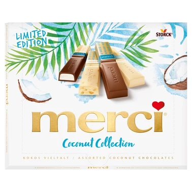 merci Coconut Collection 4 rodzaje kokosowych specjałów czekoladowych 250 g - 0