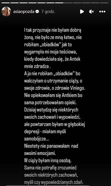 Joanna Opozda - Oświadczenie Joanna Opozda - Oświadczenie