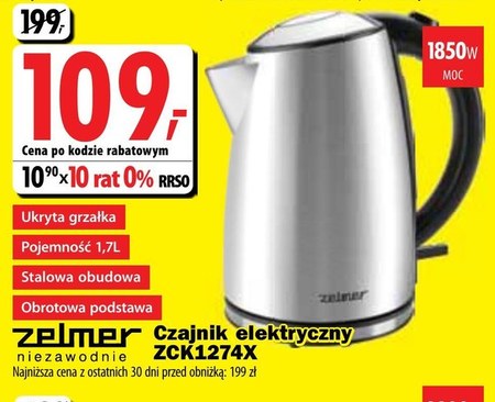 Czajnik Elektryczny Zelmer 45 TANIEJ Promocja Media Expert Ding Pl