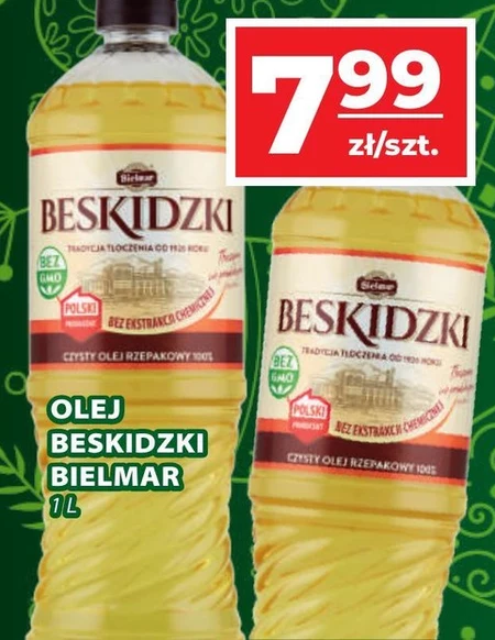 Bielmar Beskidzki Czysty olej rzepakowy 100% 1 l
