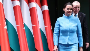 Katalin Novak i Recep Tayyip Erdoğan w Ankarze