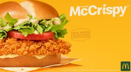McDonald's wprowadził do oferty nowego burgera McCrispy