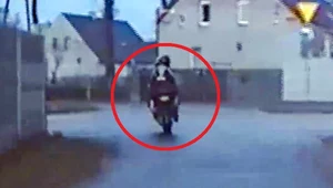 Dwie minuty i 56 punktów karnych - jest wideo z brawurowej ucieczki motocyklisty