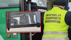 Szyby trzymała taśma. Tym autobusem podróżowały dzieci