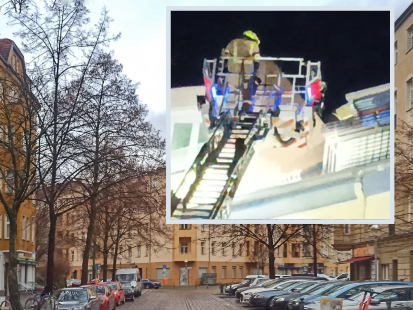 Maxstrasse w Berlinie. W kominie jednego z budynków utknął mężczyzna Maxstrasse w Berlinie. W kominie jednego z budynków utknął mężczyzna