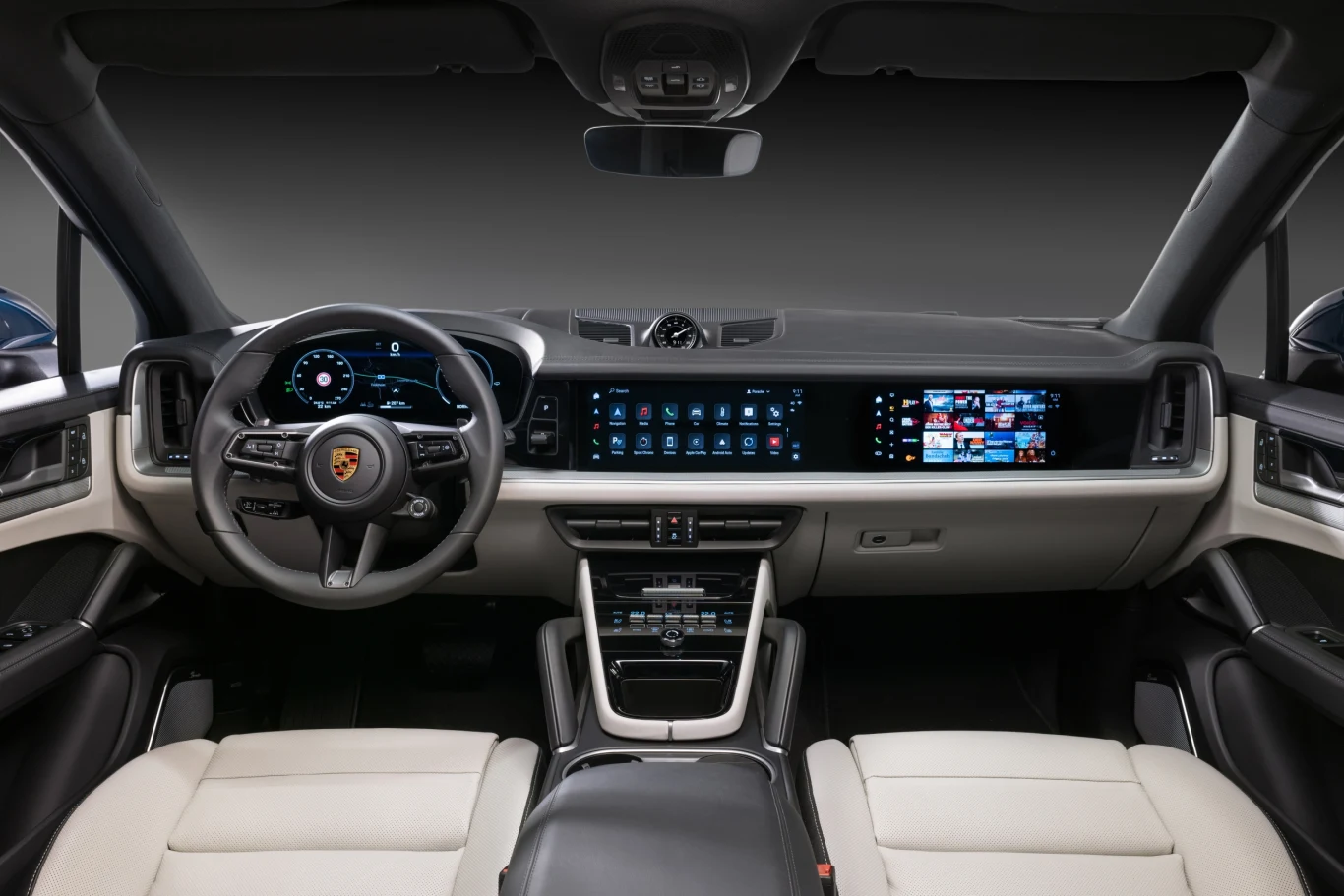 Porsche Cayenne 2024 – wnętrze 