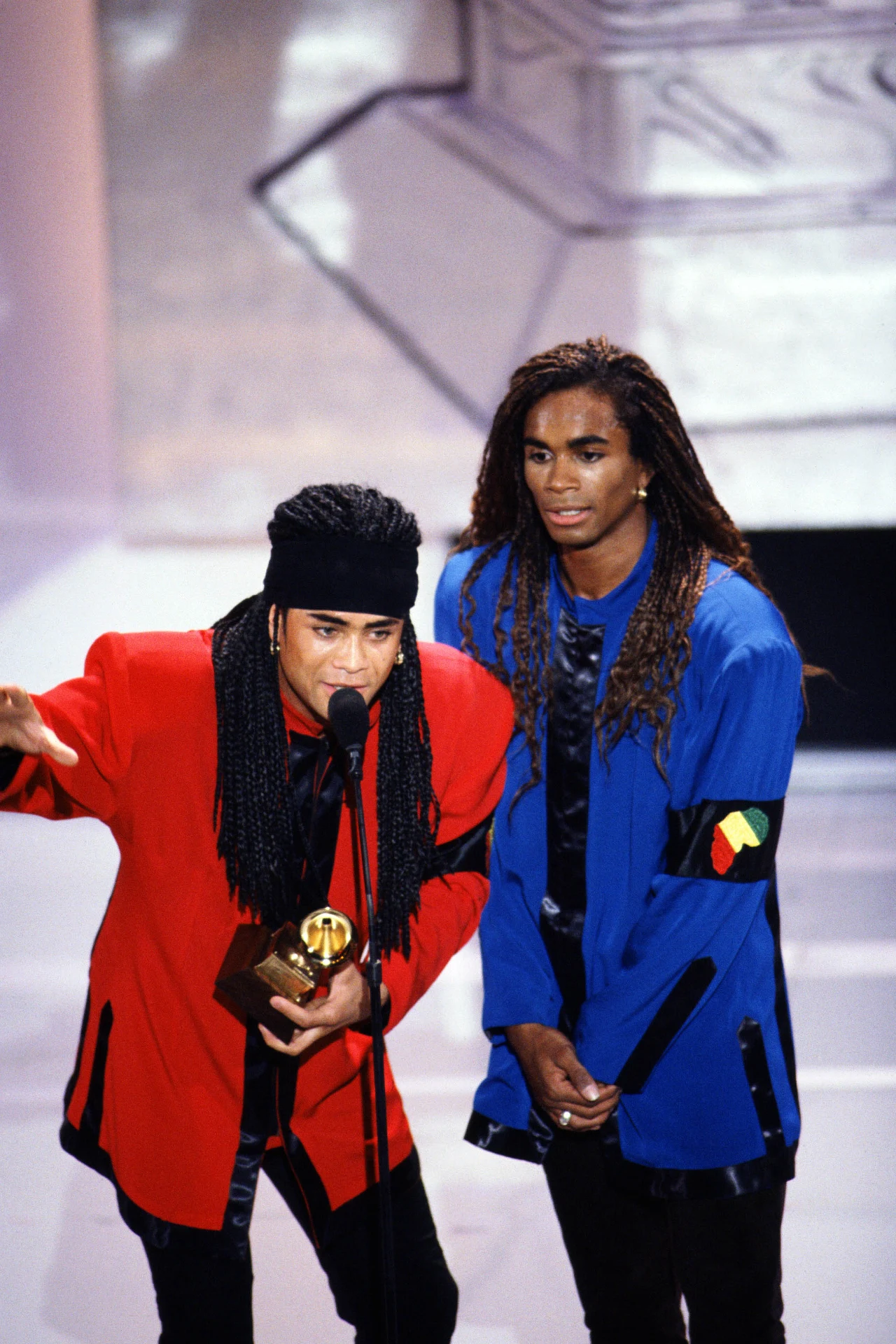 Milli Vanilli podczas gali Grammy Milli Vanilli podczas gali Grammy