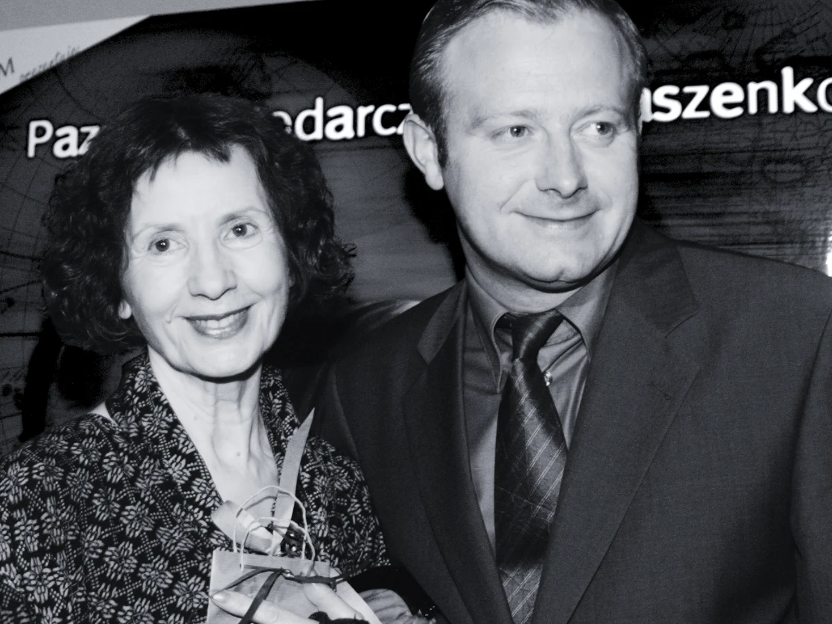 Olaf Lubaszenko i jego mama Asja Łamtiugina Olaf Lubaszenko i jego mama Asja Łamtiugina