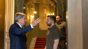 Thomas Bach i Wołodymyr Zełenski